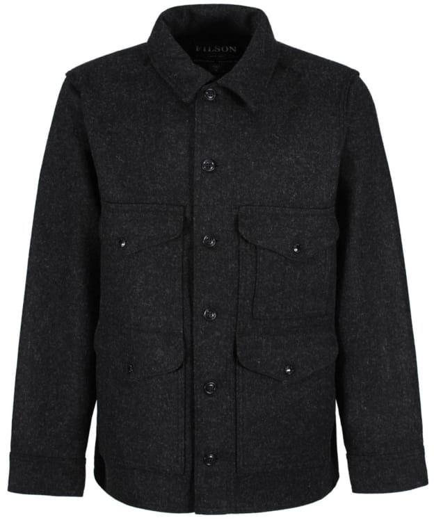 Men's Filson Mackinaw Wool Cruiser Heavyweight Jacket - Charcoal