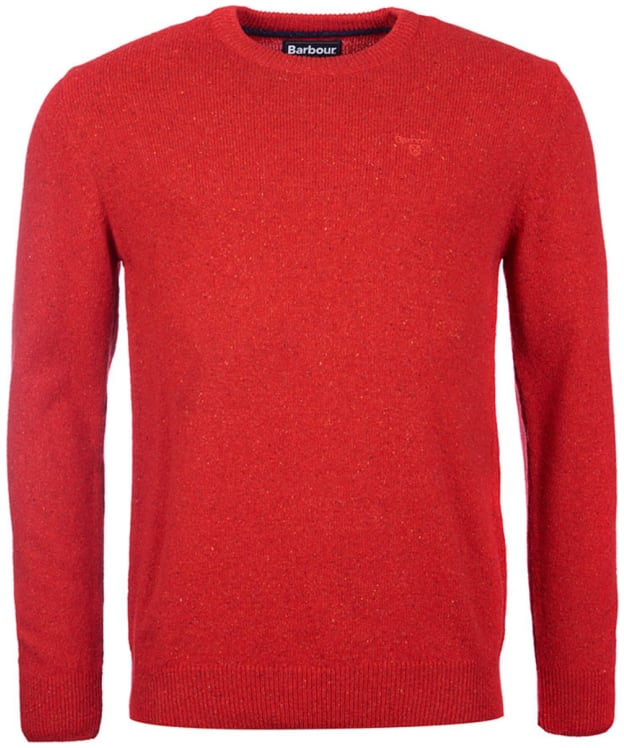 Men's Barbour Tisbury Crew Neck Sweater - Rich Red