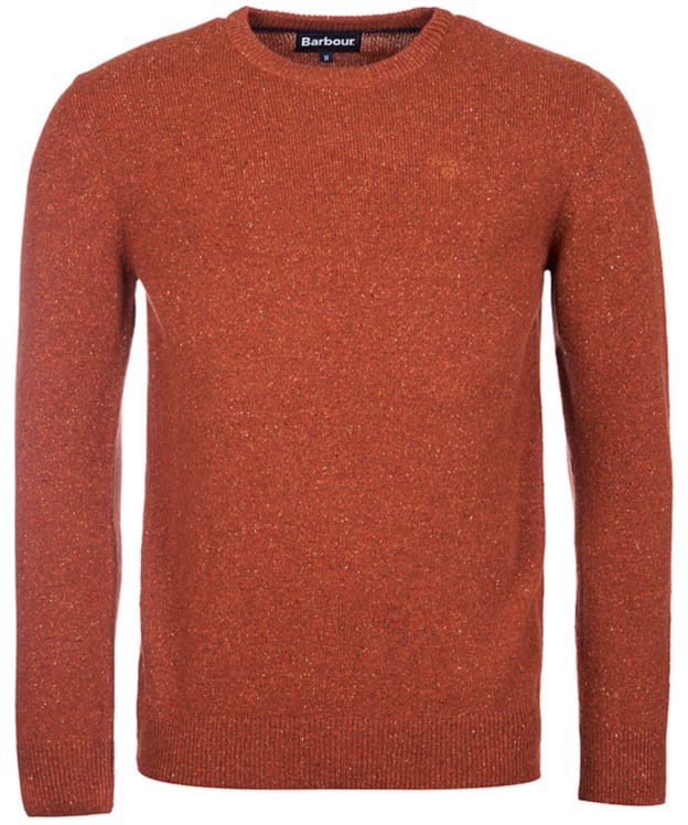 Men's Barbour Tisbury Crew Neck Sweater - Dark Clay