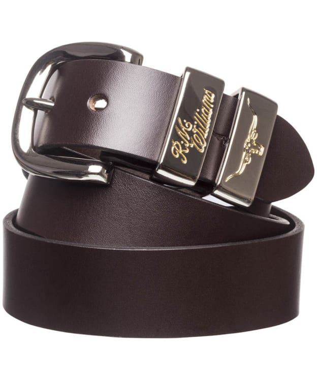 Men's R.M. Williams 1 1/2” Jerrawa Drover Leather Belt - Chestnut