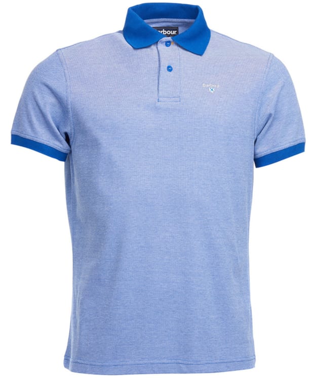 Men's Barbour Sports Polo Mix Shirt - Electric Blue