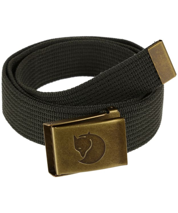 Men's Fjallraven Canvas Brass Belt 4cm - Mountain Grey