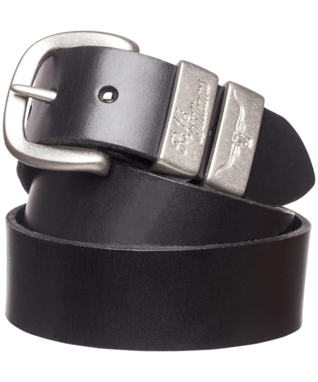 Men's R.M. Williams 1 1/2” 3 Piece Solid Hide Drover Leather Belt - Black