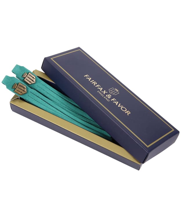 Women's Fairfax & Favor Removable Boot Tassels - Aquamarine Suede