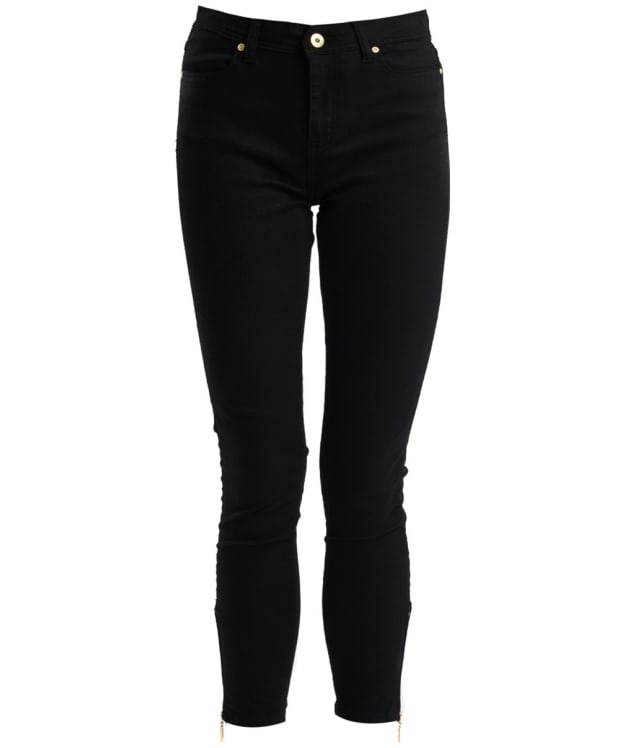 Women's Barbour International Durant Cropped Jeans - Black