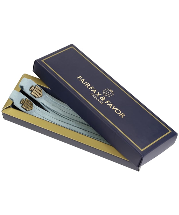 Women's Fairfax & Favor Removable Boot Tassels - Baby Blue Suede