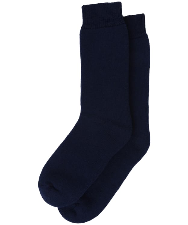 Men's Barbour Wellington Calf Socks - Navy