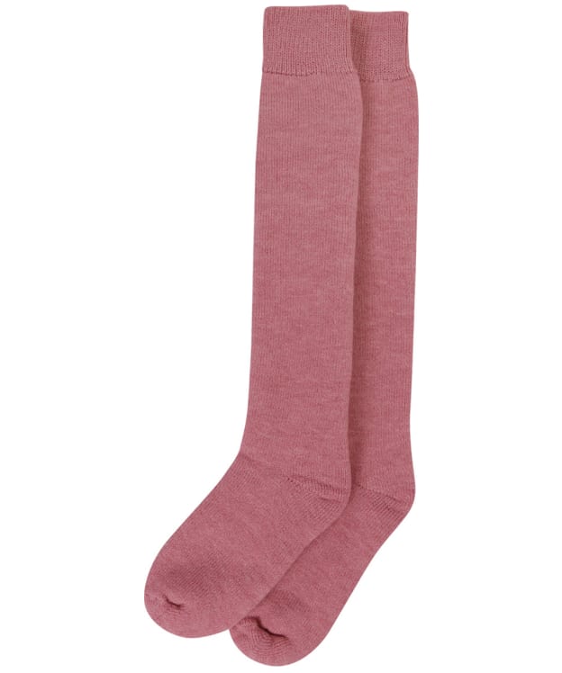 Women's Barbour Knee Length Wellington Socks - Rose Pink
