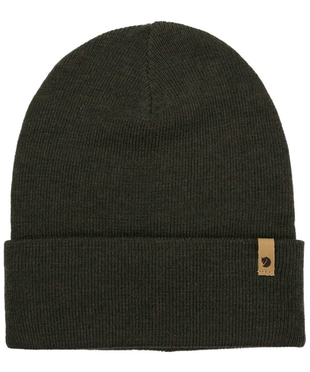 Fjallraven Classic Knit Beanie Hat - Dark Olive