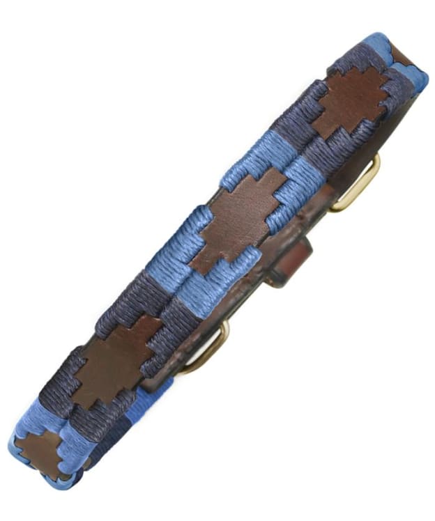 pampeano Argentine Leather Dog Collar - Azules