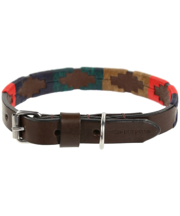 pampeano Argentine Leather Dog Collar - Navidad