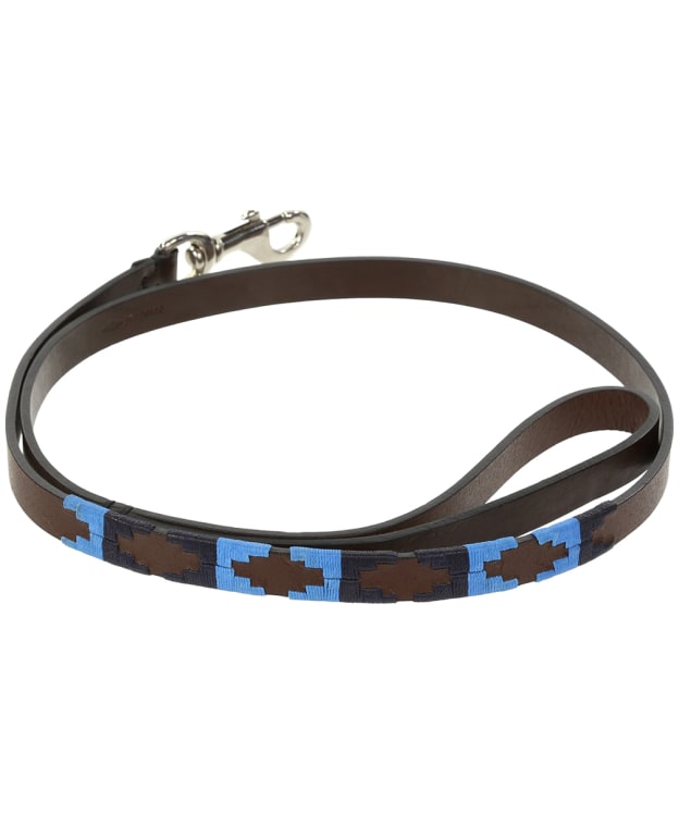 pampeano Argentine Leather Skinny Dog Lead - Azules