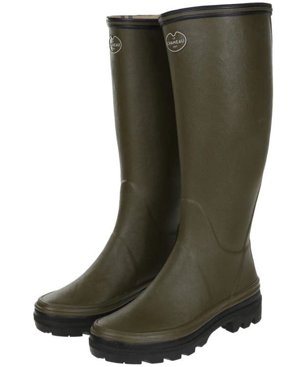 Women's Le Chameau Giverny Tall Wellington Boots - Vert Chameau