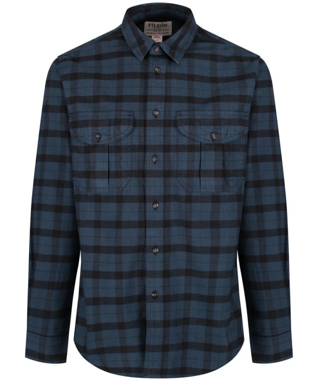 Men's Filson Flannel Cotton Alaskan Guide Shirt - Midnight Black