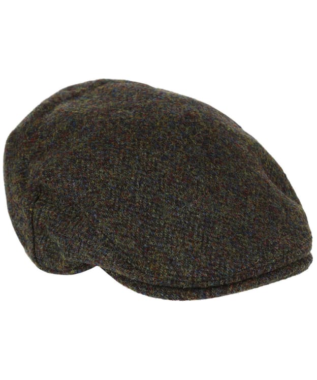 Heather Highland Harris Tweed Flat Cap - Forest