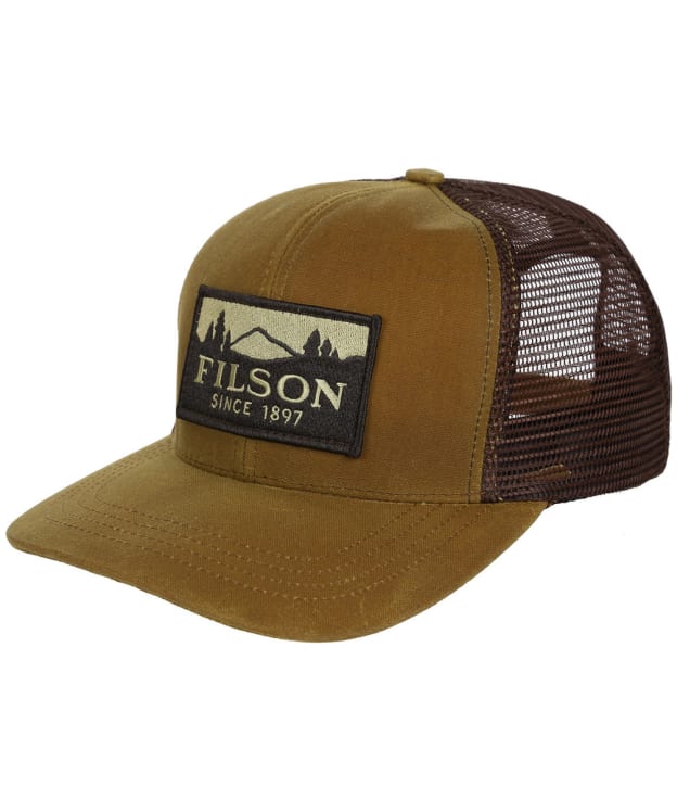 Men's Filson Logger Tin Cloth Mesh Sports Cap - Dark Tan