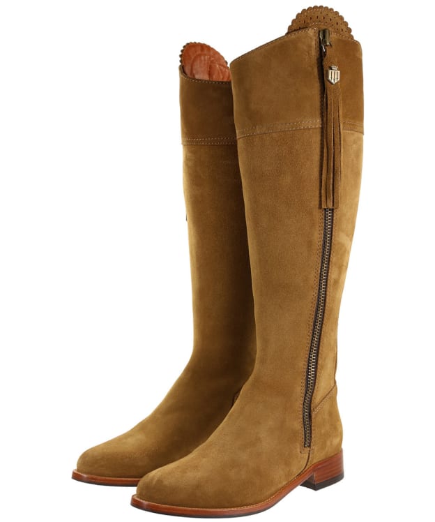 Women's Fairfax & Favor Sporting Calf Regina Boots - Tan Suede
