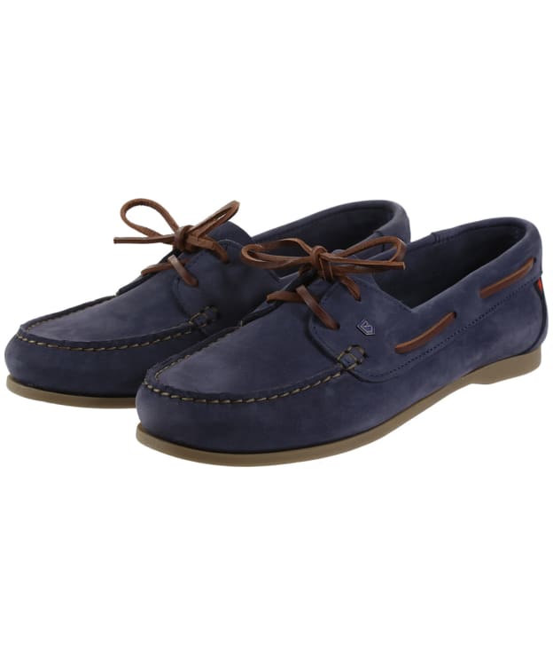 Women's Dubarry Aruba Leather Deck Shoes - Denim