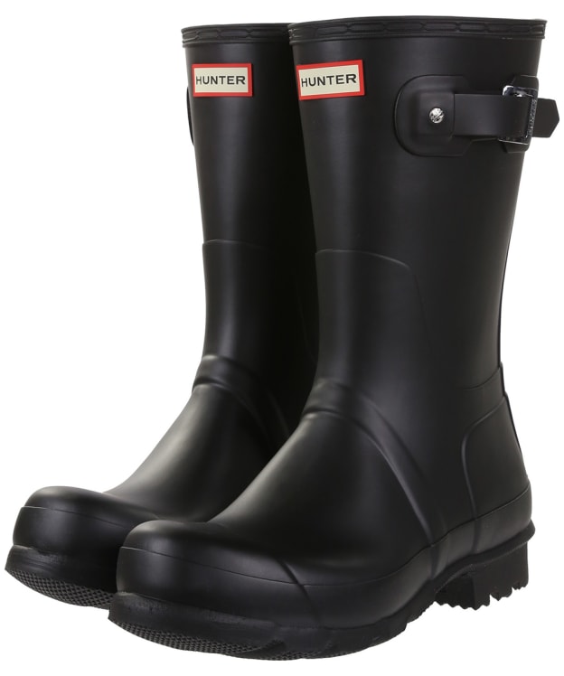 Men's Hunter Original Short Wellington Boots - Black
