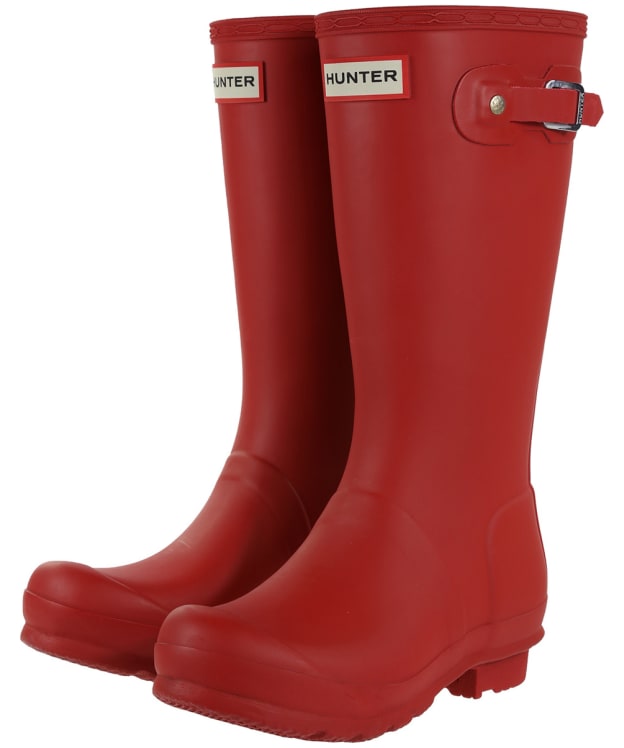 Kids Hunter Original Wellington Boots, 12-5 - Military Red