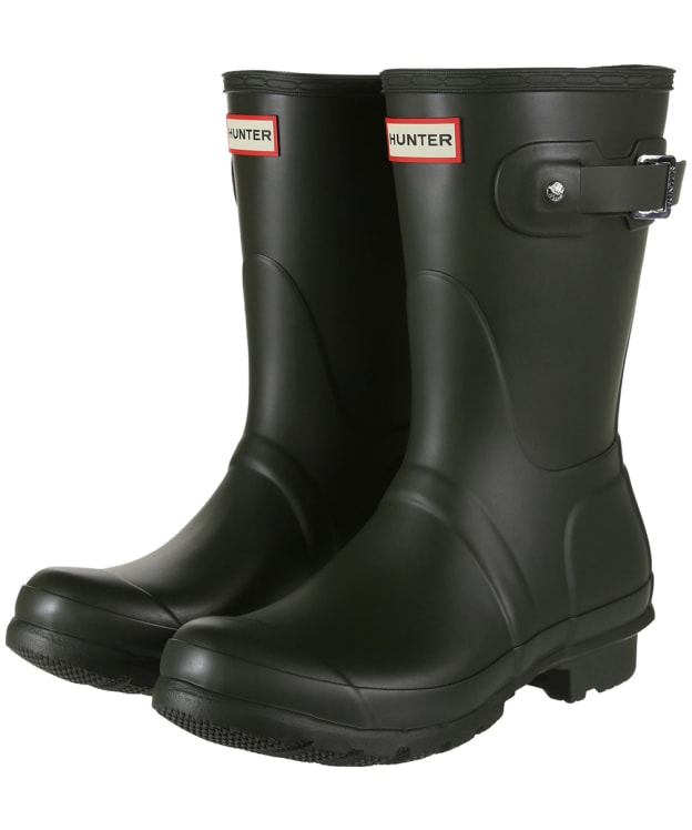 Women's Hunter Original Short Wellington Boots - Dark Olive