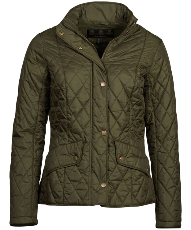 Women's Barbour Flyweight Cavalry Quilted Jacket - Olive