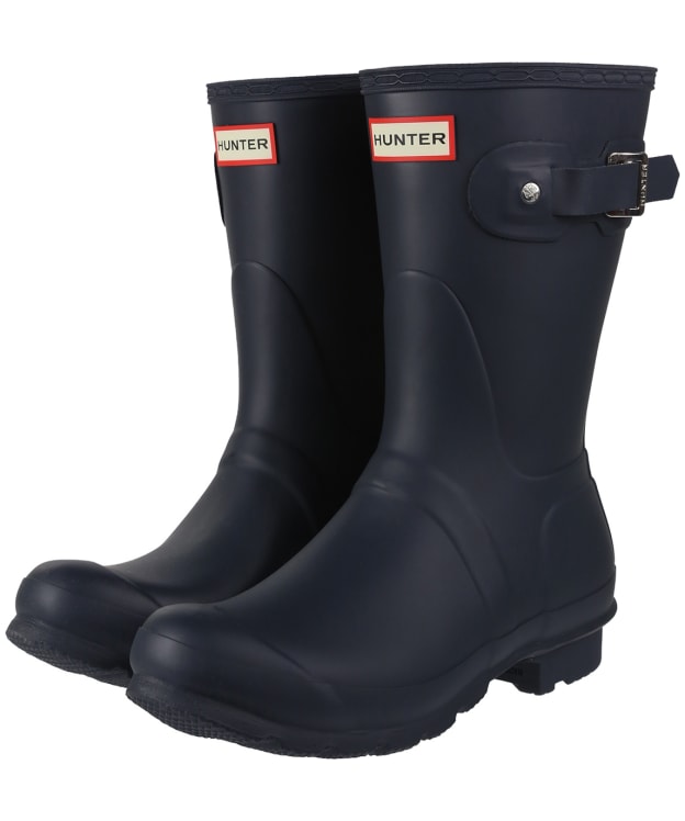 Women's Hunter Original Short Wellington Boots - Navy