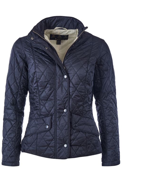 Women's Barbour Flyweight Cavalry Quilted Jacket - Black