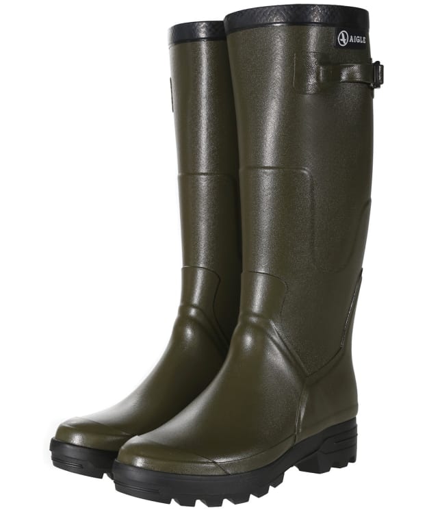Aigle Benyl-Lightweight Tall Wellington Boots - Khaki