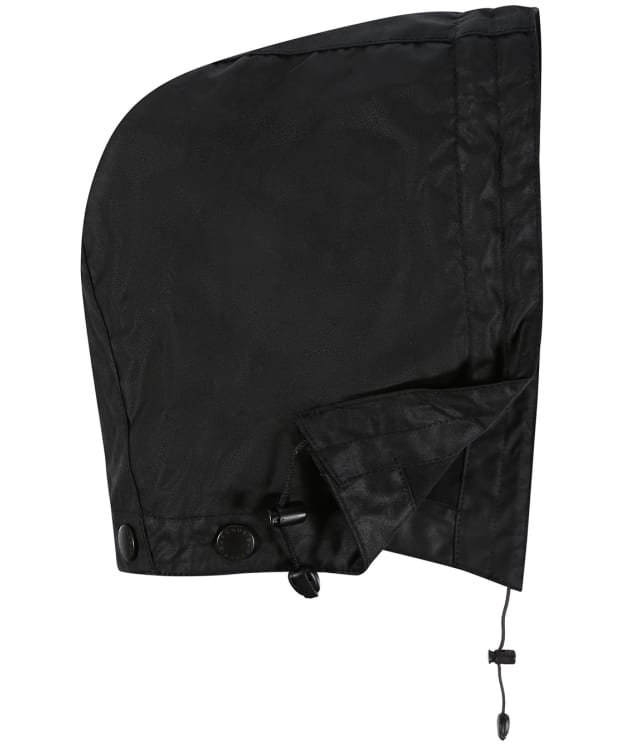 Barbour Waxed Cotton Hood (Plain Lining) - Black