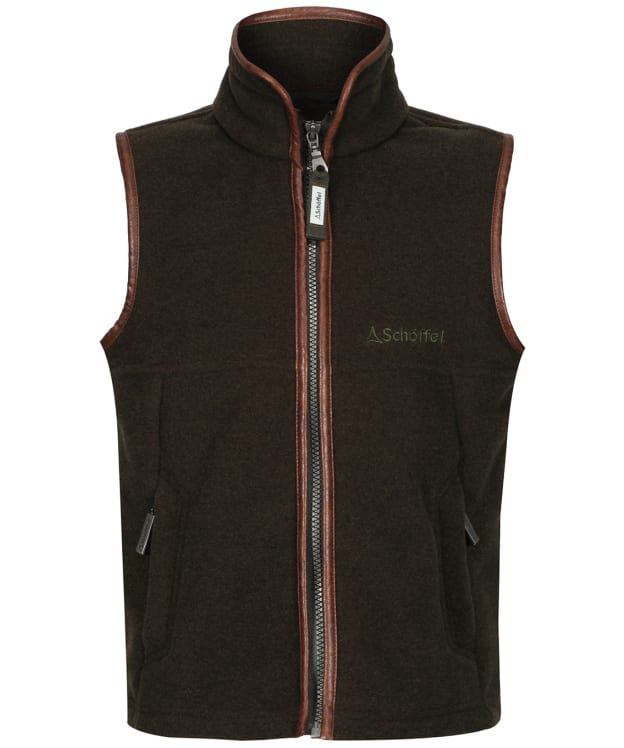 Boy's Schoffel Little Oakham Fleece Gilet, 5-14yrs - Dark Olive