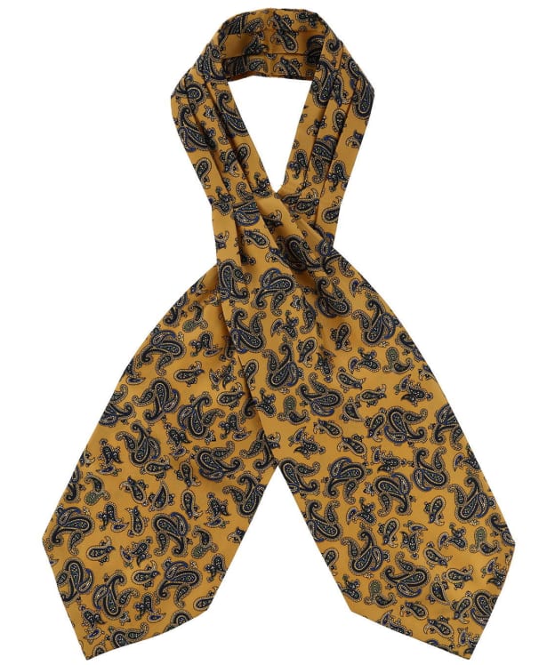 Men's Soprano Silk Twill Paisley Cravat - Mustard