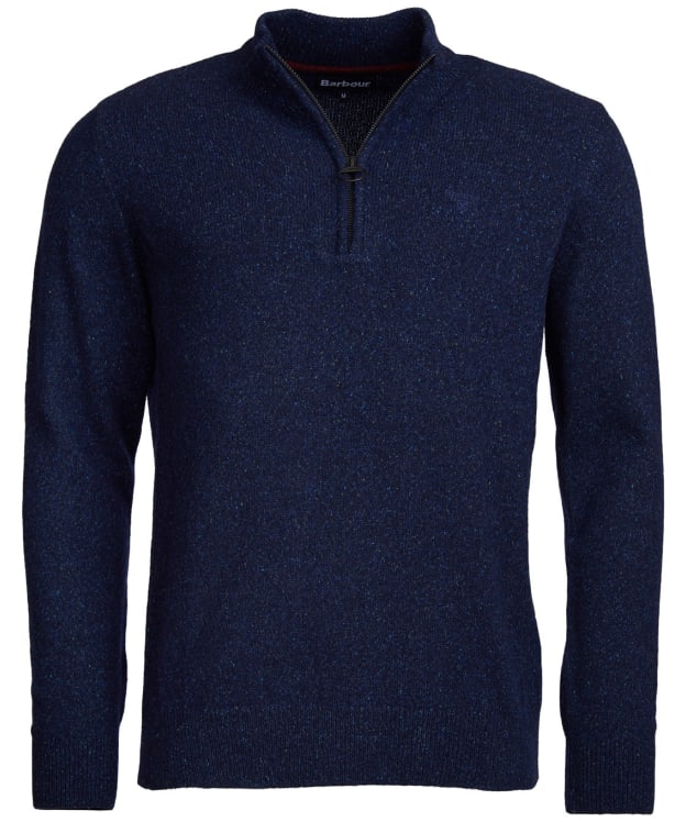 Men's Barbour Tisbury Half Zip Sweater - Navy