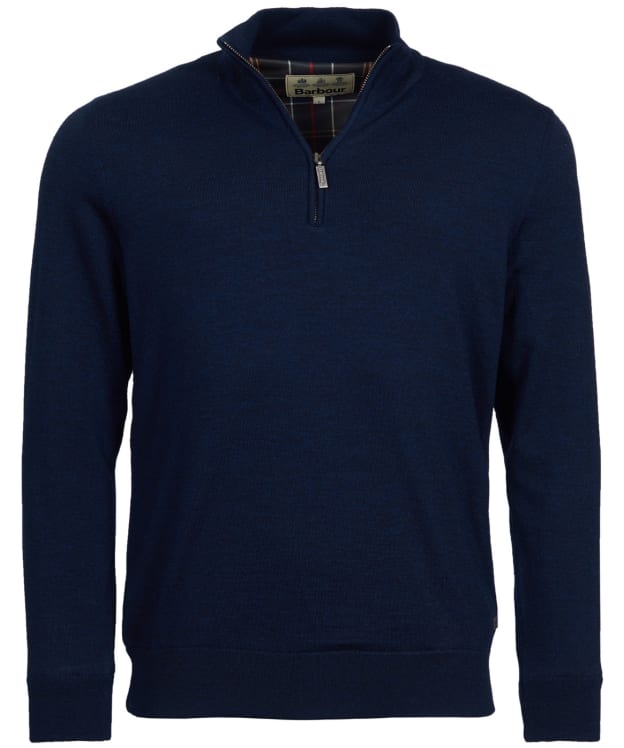 Men's Barbour Gamlan Half Zip Sweater - Navy