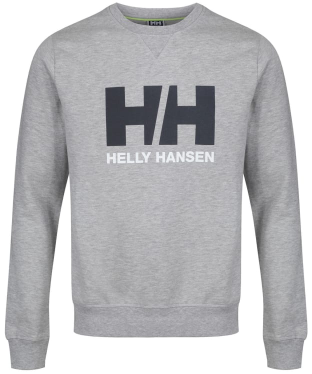 Men's Helly Hansen Logo Crew Neckline Sweater - Grey Melange