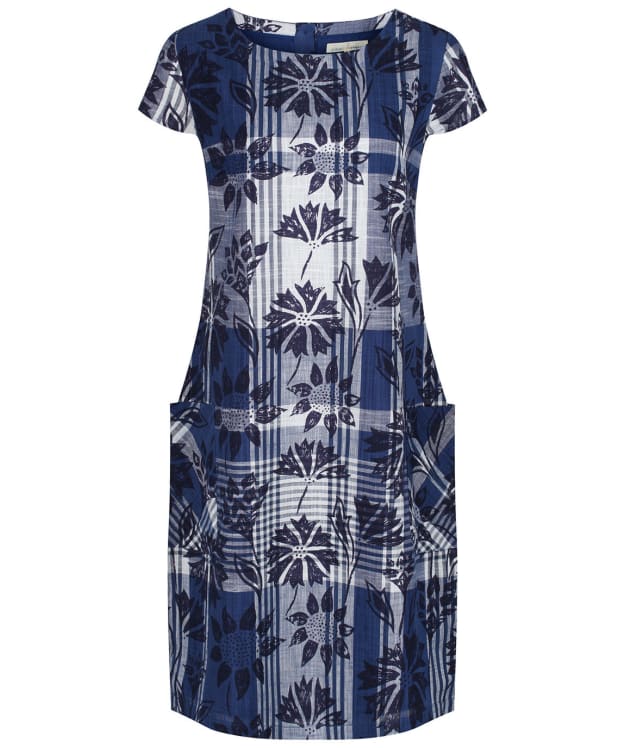 Women's Seasalt South Downs Way Dress - Sketched Motifs Marine