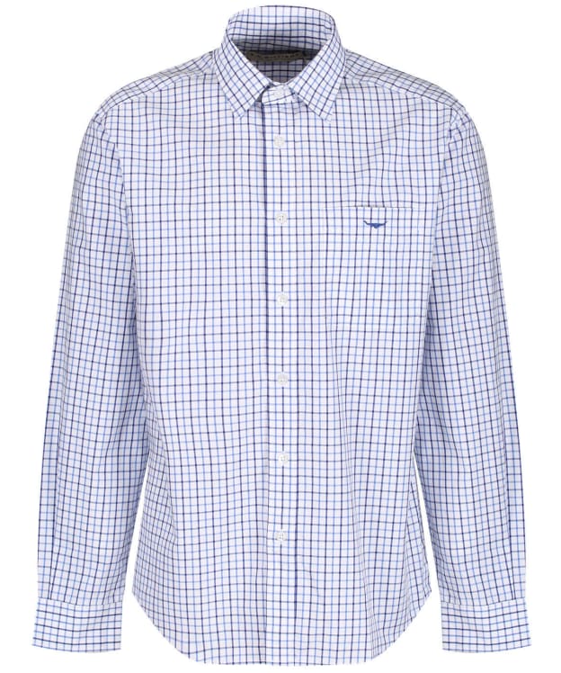 Men's R.M. Williams Collins Shirt - Pale Blue / Navy / White