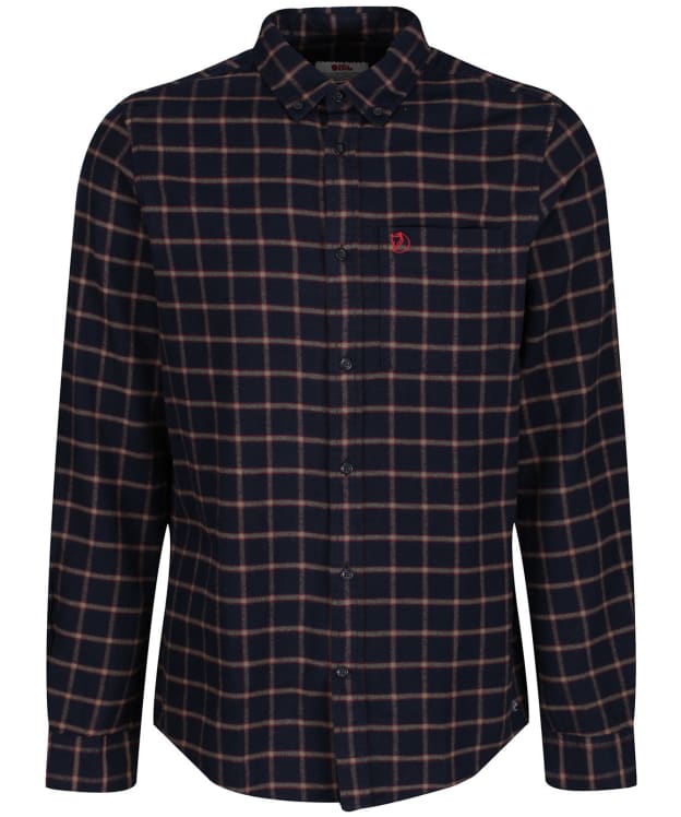 Men's Fjallraven Övik Flannel Shirt - Dark Navy