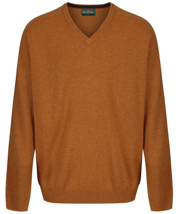 Men's Alan Paine Streetly V-Neck Lambswool Pullover - Gazelle