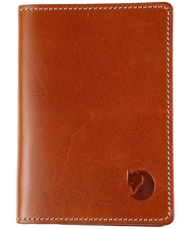 Fjallraven Leather Passport Cover - Leather Cognac