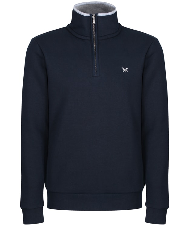 Men's Crew Clothing Classic Half Zip Sweat - Navy