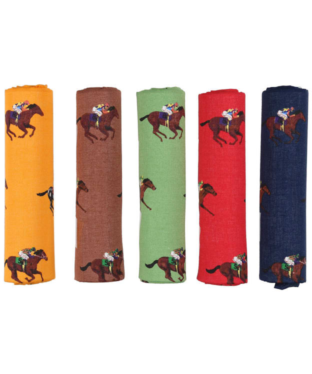Men's Soprano Horse Racing Handkerchiefs - Multi