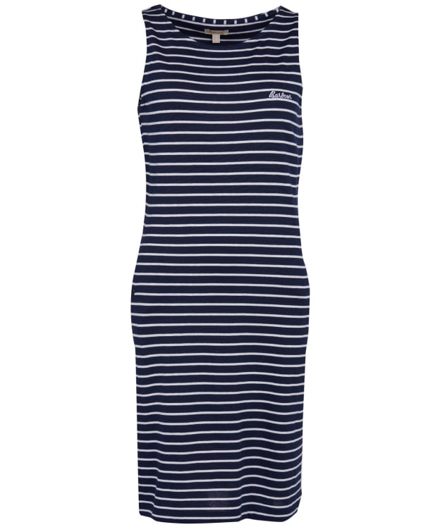 Women's Barbour Dalmore Stripe Dress - Navy / White
