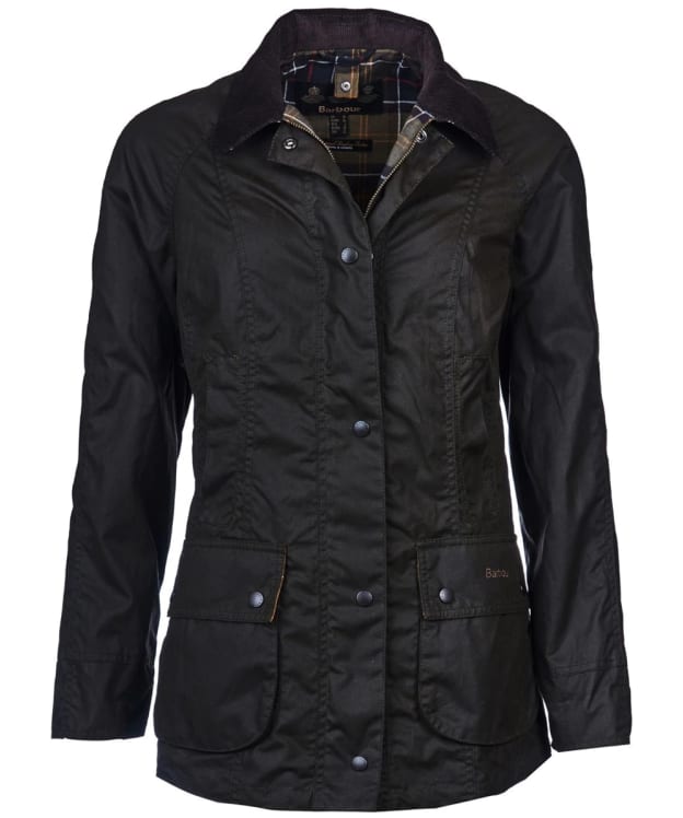 Women's Barbour Classic Beadnell Waxed Jacket - Olive
