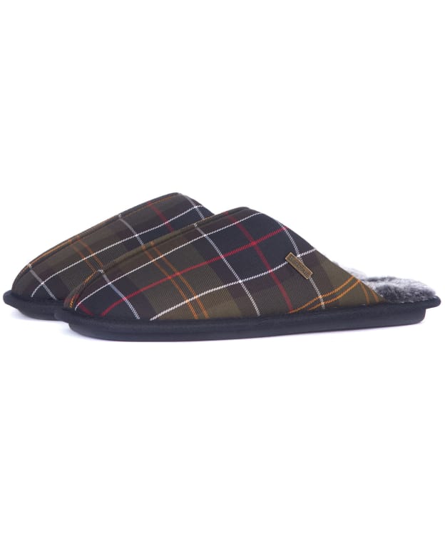 Men’s Barbour Young Mule Slippers - Classic Tartan
