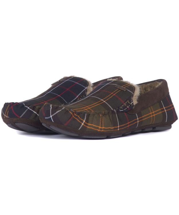 Men's Barbour Monty House Slippers - Classic Tartan