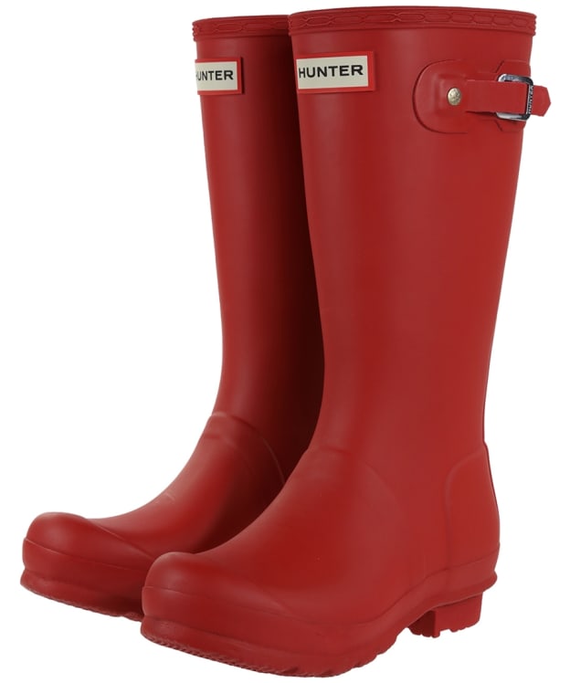 Hunter Original Kids Wellington Boots, 7-11 - Military Red
