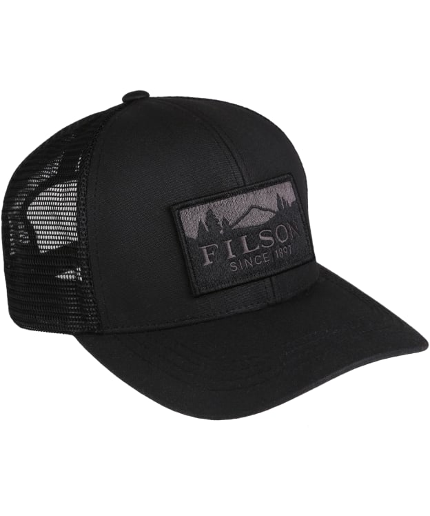 Men's Filson Logger Tin Cloth Mesh Sports Cap - Black
