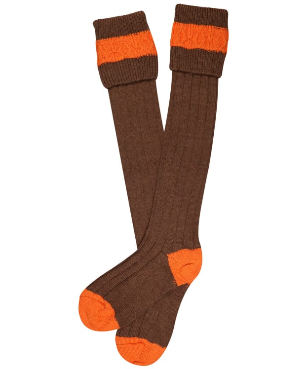 Pennine Byron Wool Rich Shooting Socks - Pecan