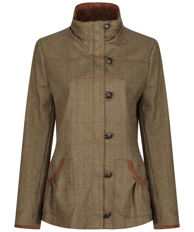 Women's Dubarry Bracken Water-Repellent Tweed Jacket - Elm